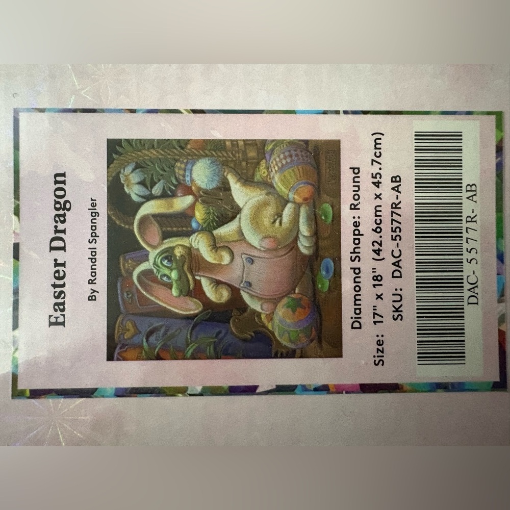 Diamond Art Club Easter Dragon by Randal Spangler Diamond Painting
